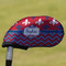 Patriotic Fleur de Lis Golf Club Cover - Front
