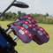 Patriotic Fleur de Lis Golf Club Cover - Set of 9 - On Clubs