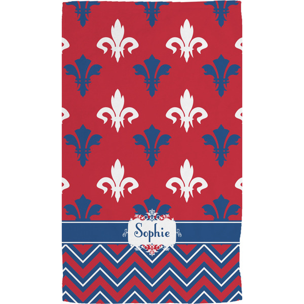 Patriotic Fleur de Lis Hand Towel (Personalized) Full