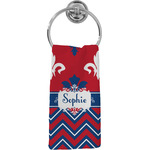 Patriotic Fleur de Lis Hand Towel - Full Print (Personalized)