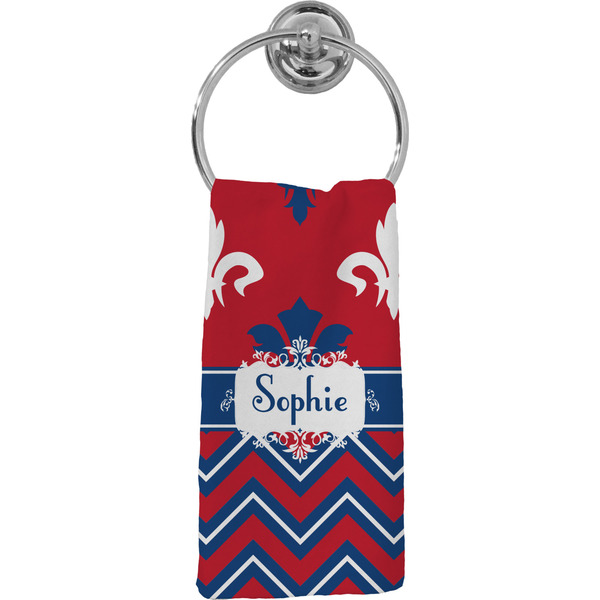 Custom Patriotic Fleur de Lis Hand Towel - Full Print (Personalized)