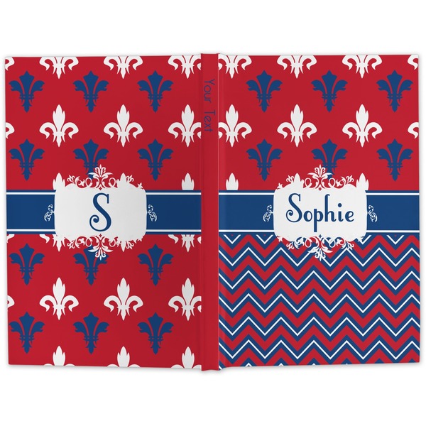 Patriotic Fleur de Lis Hard Cover Journal - Apvl