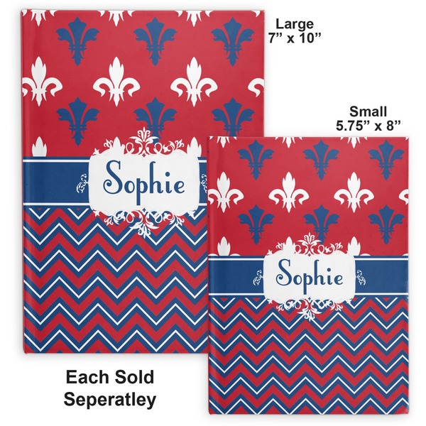 Patriotic Fleur de Lis Hard Cover Journal - Compare