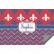 Patriotic Fleur de Lis Indoor / Outdoor Rug - 6'x8' w/ Name or Text