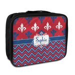Patriotic Fleur de Lis Insulated Lunch Bag (Personalized)