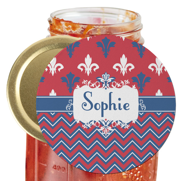Custom Patriotic Fleur de Lis Jar Opener (Personalized)