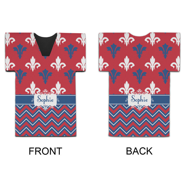 Patriotic Fleur de Lis Jersey Bottle Cooler - APPROVAL