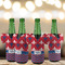 Patriotic Fleur de Lis Jersey Bottle Cooler - Set of 4 - LIFESTYLE