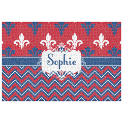 Patriotic Fleur de Lis Jigsaw Puzzle - 1000-piece (Personalized)