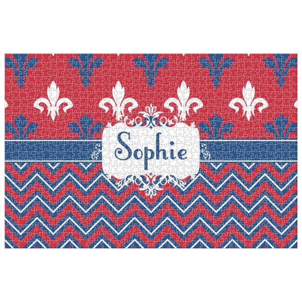 Custom Patriotic Fleur de Lis Jigsaw Puzzle - 1000-piece (Personalized)