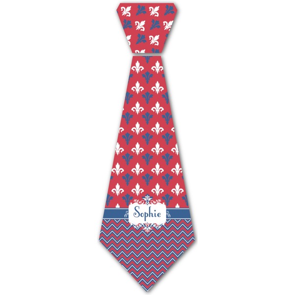 Custom Patriotic Fleur de Lis Iron On Tie (Personalized)