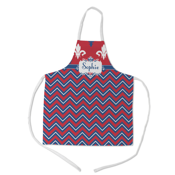 Custom Patriotic Fleur de Lis Kid's Apron - Medium (Personalized)