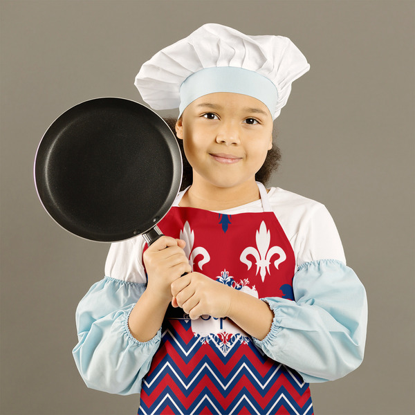 Patriotic Fleur de Lis Kid's Aprons - Medium - Lifestyle