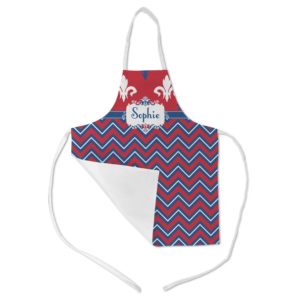 Patriotic Fleur de Lis Kid's Aprons - Medium - Main (med/lrg)