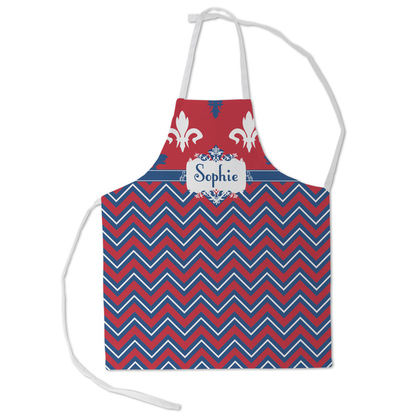 Custom Patriotic Fleur de Lis Kid's Apron - Small (Personalized)