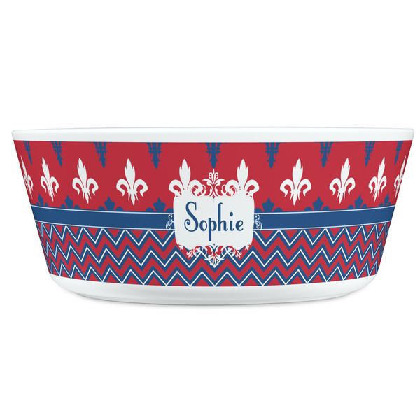 Patriotic Fleur de Lis Kids Bowls - FRONT