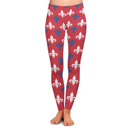 Patriotic Fleur de Lis Ladies Leggings (Personalized)