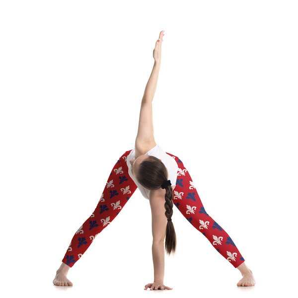 Patriotic Fleur de Lis Ladies Leggings - LIFESTYLE