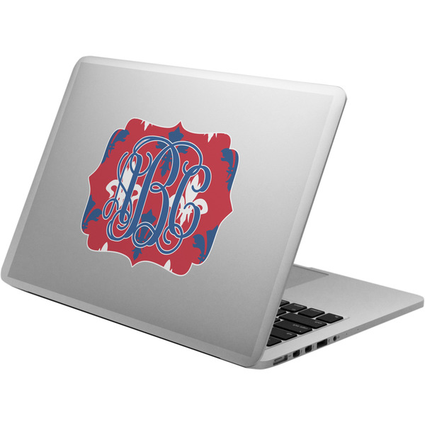 Custom Patriotic Fleur de Lis Laptop Decal (Personalized)