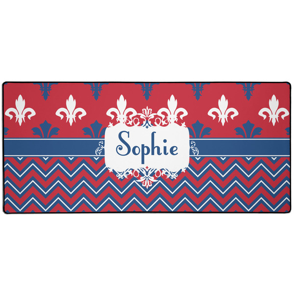 Patriotic Fleur de Lis Large Gaming Mats - APPROVAL
