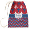 Patriotic Fleur de Lis Laundry Bag - Large (Personalized)