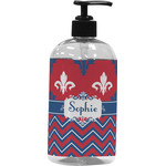 Patriotic Fleur de Lis Plastic Soap / Lotion Dispenser (Personalized)