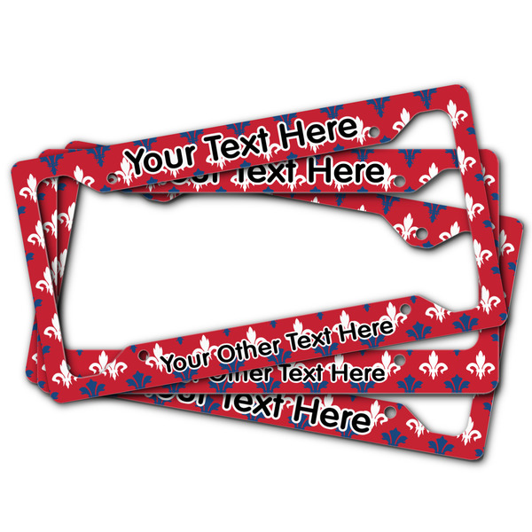 Patriotic Fleur de Lis License Plate Frames - (PARENT MAIN)