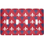 Patriotic Fleur de Lis Light Switch Cover (4 Toggle Plate)