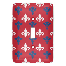 Patriotic Fleur de Lis Light Switch Cover (Personalized)