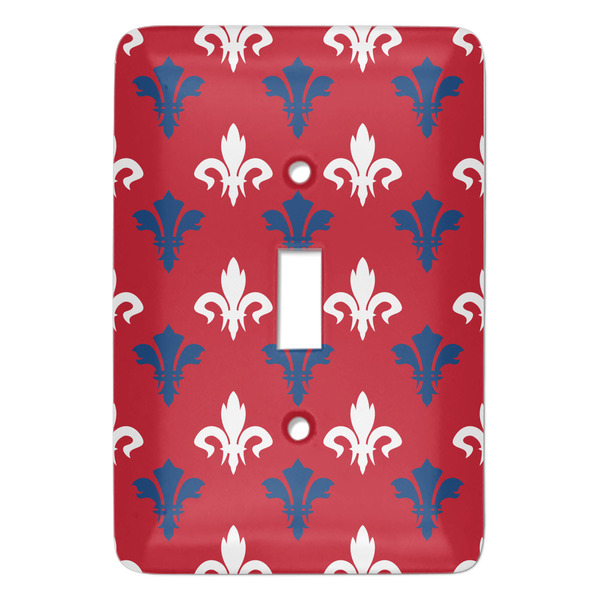 Custom Patriotic Fleur de Lis Light Switch Cover (Single Toggle)
