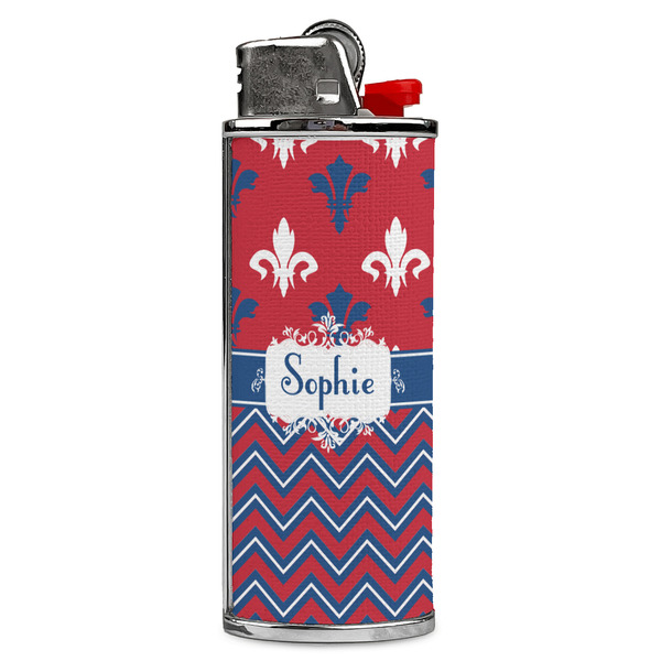 Custom Patriotic Fleur de Lis Case for BIC Lighters (Personalized)