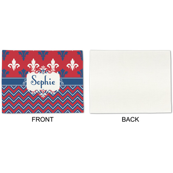 Patriotic Fleur de Lis Linen Placemat - APPROVAL Single (single sided)