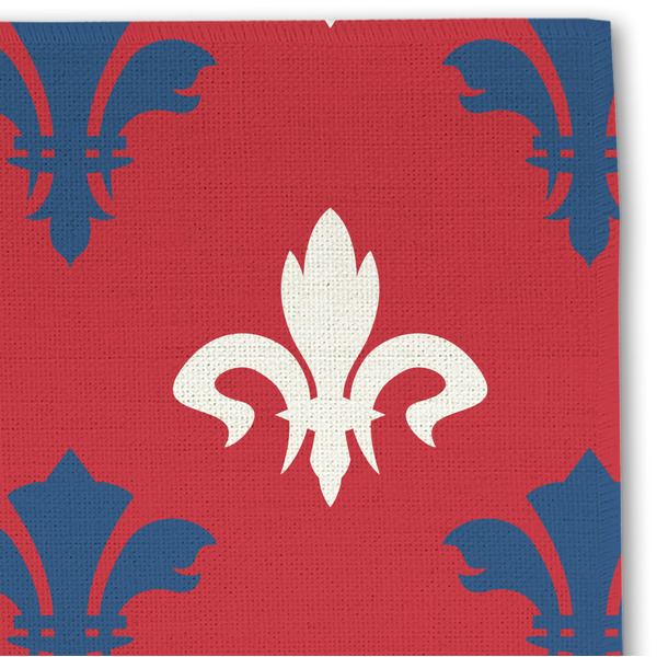 Patriotic Fleur de Lis Linen Placemat - DETAIL