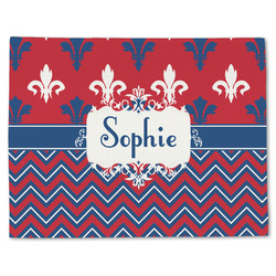 Patriotic Fleur de Lis Single-Sided Linen Placemat - Single w/ Name or Text