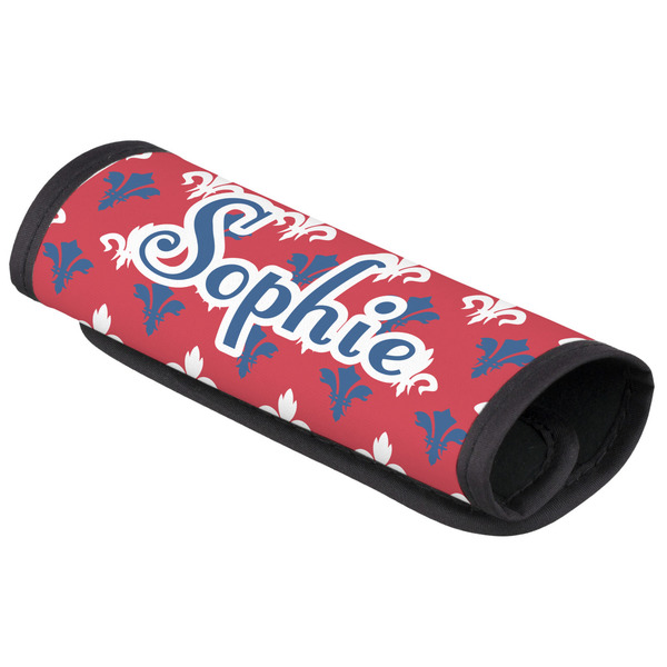 Custom Patriotic Fleur de Lis Luggage Handle Cover (Personalized)