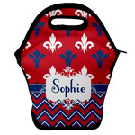 Patriotic Fleur de Lis Lunch Bag w/ Name or Text