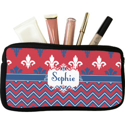 Patriotic Fleur de Lis Makeup / Cosmetic Bag (Personalized)