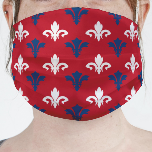 Custom Patriotic Fleur de Lis Face Mask Cover