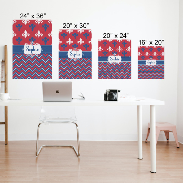 Patriotic Fleur de Lis Matte Poster - Sizes