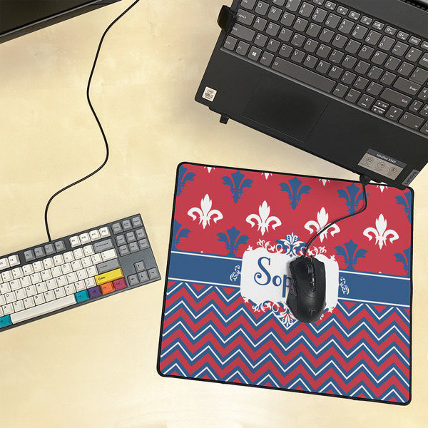 Patriotic Fleur de Lis Medium Gaming Mats - LIFESTYLE