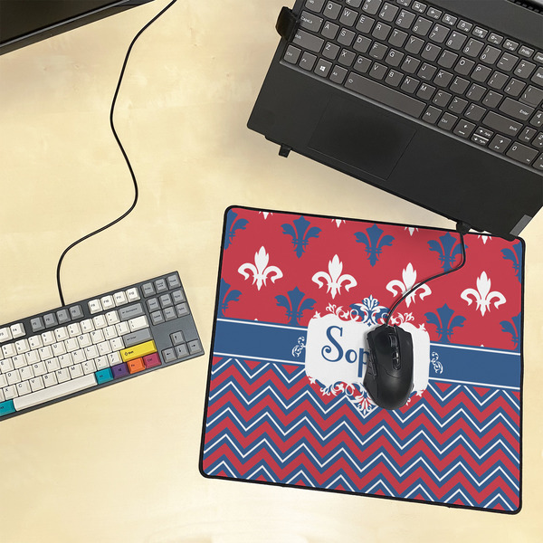 Patriotic Fleur de Lis Medium Gaming Mats - LIFESTYLE