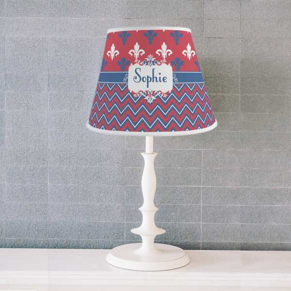 Patriotic Fleur de Lis Poly Film Empire Lampshade - Lifestyle