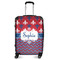 Patriotic Fleur de Lis Suitcase - 24" Medium - Checked (Personalized)