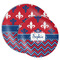 Patriotic Fleur de Lis Melamine Plate (Personalized)