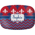 Patriotic Fleur de Lis Melamine Platter (Personalized)