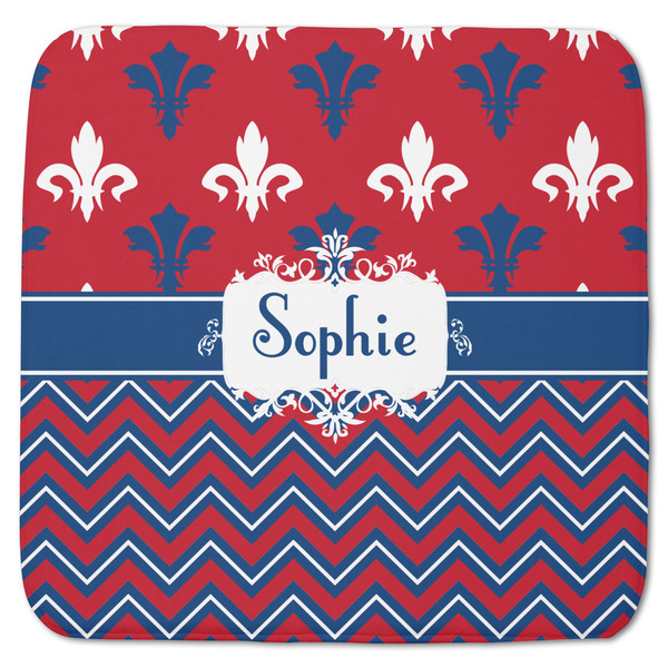 Patriotic Fleur de Lis Memory Foam Bath Mat 48 X 48