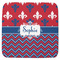 Patriotic Fleur de Lis Memory Foam Bath Mat - 48"x48" (Personalized)