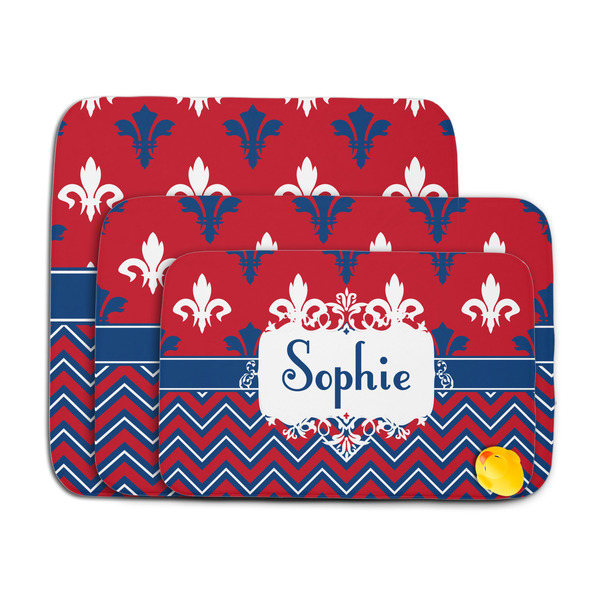 Patriotic Fleur de Lis Memory Foam Bath Mat - MAIN PARENT