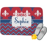 Patriotic Fleur de Lis Memory Foam Bath Mat (Personalized)