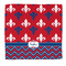 Patriotic Fleur de Lis Microfiber Dish Rag (Personalized)